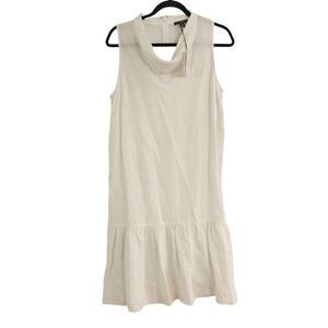 En THREAD White Cowl Neck Linen Blend Midi Dress Size Small NEW 99.00
